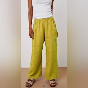 Velvet Pull on Linen Pants NWT